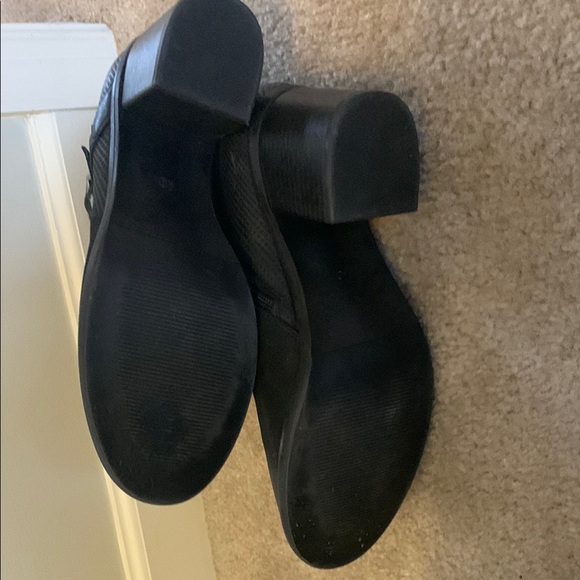 Women's Black Leather Ankle Boots - Picture 5 of 8